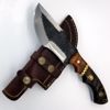 Hammered D-2 Steel Tracker Knife w/sheath