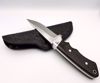 Custom 8" Skinner Knife w/Black Palm Wood Handle 2