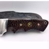 Custom 8" Skinner Knife w/Black Palm Wood Handle 4