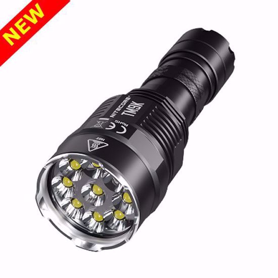 NITECORE TM9K 9500 Lumen Tactical Rechargeable LED Flashlight w/built-in 5000mAh battery